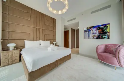 Room / Bedroom image for: Apartment - 2 Bedrooms - 2 Bathrooms for rent in Vida Residences Creek Beach - Creek Beach - Dubai Creek Harbour (The Lagoons) - Dubai, Image 1