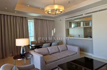 Living Room image for: Apartment - 2 Bedrooms - 3 Bathrooms for rent in The Address Residence Fountain Views 2 - The Address Residence Fountain Views - Downtown Dubai - Dubai, Image 1