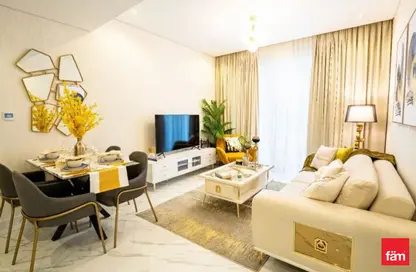 Living / Dining Room image for: Apartment - 2 Bedrooms - 2 Bathrooms for sale in Gardenia Livings - Arjan - Dubai, Image 1
