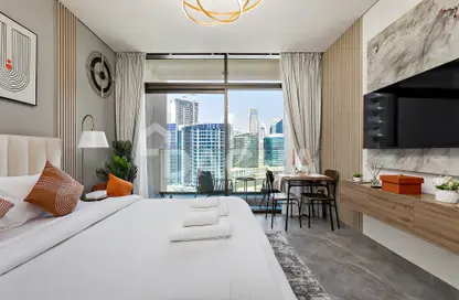 Apartment - Studio - 1 Bathroom for rent in Peninsula One - Peninsula - Business Bay - Dubai