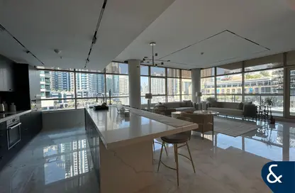 Apartment - 3 Bedrooms - 3 Bathrooms for rent in Marina Quays East - Marina Quays - Dubai Marina - Dubai