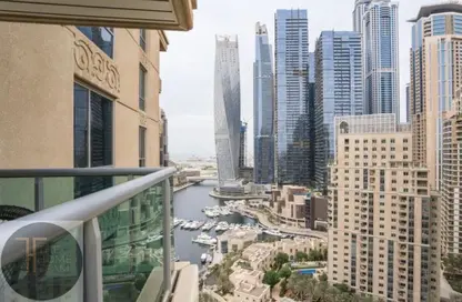 Apartment - 1 Bedroom - 2 Bathrooms for rent in Al Mesk Tower - Emaar 6 Towers - Dubai Marina - Dubai