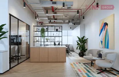 Living Room image for: Co-working space - Studio for rent in Al Salam Tower - Dubai Media City - Dubai, Image 1