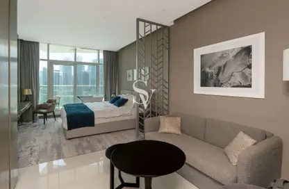 Apartment - Studio - 1 Bathroom for rent in Damac Maison Prive B - Damac Maison Prive - Business Bay - Dubai