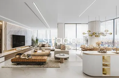 Living Room image for: Apartment - 2 Bedrooms - 2 Bathrooms for sale in Sobha Seahaven Tower A - Sobha Seahaven - Dubai Harbour - Dubai, Image 1