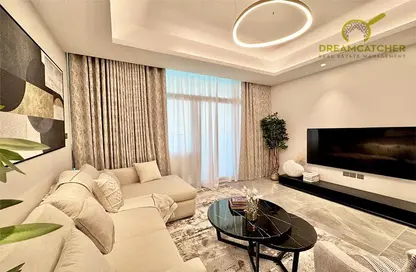Living Room image for: Apartment - 2 Bedrooms - 3 Bathrooms for sale in Ajman Creek Towers - Al Rashidiya 1 - Al Rashidiya - Ajman, Image 1