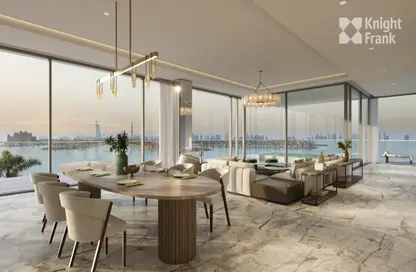 Living / Dining Room image for: Apartment - 4 Bedrooms - 5 Bathrooms for sale in Six Senses Residences - Palm Jumeirah - Dubai, Image 1