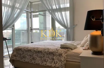 شقة - غرفة نوم - 2 حمامات للايجار في برج ميداليست - مدينة دبي الرياضية - دبي