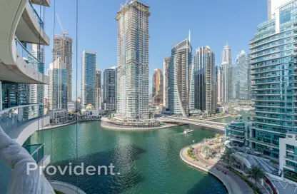 Apartment - 1 Bedroom - 2 Bathrooms for rent in Time Place Tower - Dubai Marina - Dubai