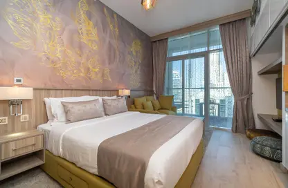 Room / Bedroom image for: Apartment - 1 Bathroom for rent in Studio One - Dubai Marina - Dubai, Image 1