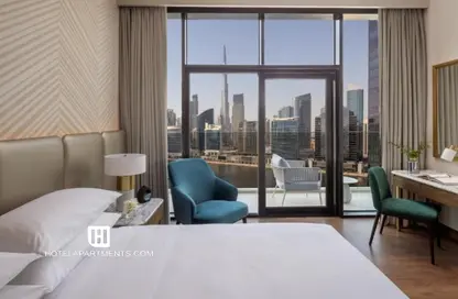 Apartment - 1 Bedroom - 2 Bathrooms for rent in Intercontinental Residences Business Bay - Business Bay - Dubai