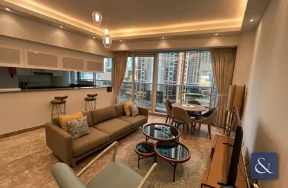 شقة - غرفة نوم - 1 حمام للايجار في شقق أورا هاربور السكنية والفندقية - دبي مارينا - دبي