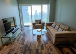 Living Room image for: Apartment - 1 bedroom - 2 bathrooms for rent in Damac Heights - Dubai Marina - Dubai, Image 1