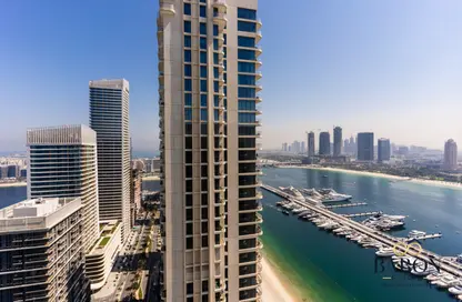 شقة - غرفة نوم - 2 حمامات للايجار في برج Marina Vista 1 - مارينا فيستا - إعمار بيتشفرونت - دبي هاربور - دبي