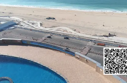 Apartment - 3 Bedrooms - 4 Bathrooms for rent in Corniche Tower - Ajman Corniche Road - Ajman