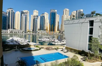 صورة لـ حوض سباحة شقة - 2 غرف نوم - 3 حمامات للبيع في شراع المارينا - دبي مارينا - دبي ، صورة رقم 1