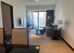 صورةغرفة المعيشة / غرفة الطعام لـ: شقة - 1 غرفة نوم - 1 حمام للكراء في فندق العنوان دبي مارينا - دبي مارينا - دبي, صورة 1