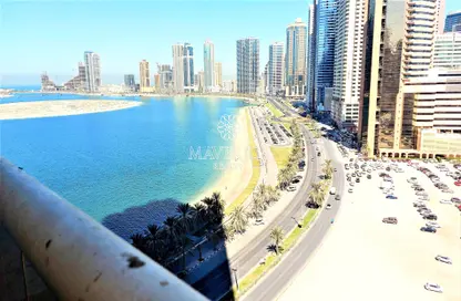 Water View image for: Apartment - 1 Bedroom - 1 Bathroom for rent in Al Mamzar Tower - Al Mamzar - Sharjah - Sharjah, Image 1