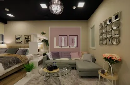 Living Room image for: Apartment - 1 Bathroom for sale in Al Maryah Vista - Al Maryah Island - Abu Dhabi, Image 1