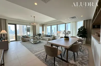 Living / Dining Room image for: Apartment - 3 Bedrooms - 4 Bathrooms for sale in Downtown Views II Tower 1 - Downtown Views II - Downtown Dubai - Dubai, Image 1