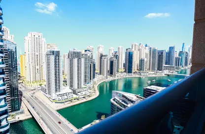 Outdoor Building image for: Apartment - 2 Bedrooms - 3 Bathrooms for rent in Zumurud Tower - Dubai Marina - Dubai, Image 1