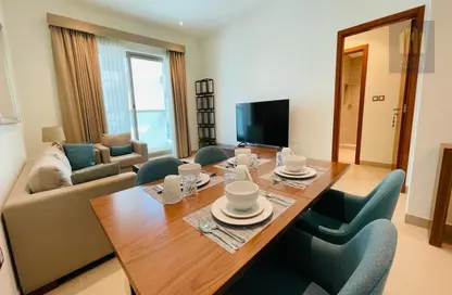 Living / Dining Room image for: Apartment - 1 Bedroom - 2 Bathrooms for rent in The Flagship Two - Al Satwa - Dubai, Image 1