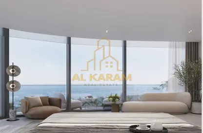 Living Room image for: Apartment - 3 Bedrooms - 3 Bathrooms for sale in The Beach House at Al Marjan - Al Marjan Island - Ras Al Khaimah, Image 1