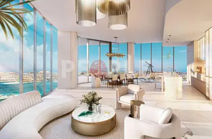 Living / Dining Room image for: Apartment - 1 Bedroom - 2 Bathrooms for sale in Palm Beach Towers 1 - Palm Beach Towers - Palm Jumeirah - Dubai, Image 1