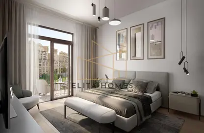 Room / Bedroom image for: Apartment - 2 Bedrooms - 2 Bathrooms for sale in Al Jazi - Madinat Jumeirah Living - Umm Suqeim - Dubai, Image 1