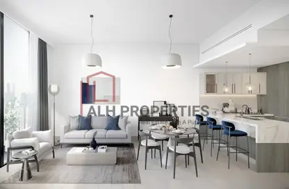 Living / Dining Room image for: Apartment - 2 Bedrooms - 2 Bathrooms for sale in Belmont Residences - Jumeirah Village Triangle - Dubai, Image 1