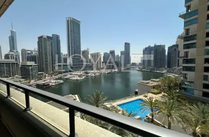 شقة - غرفة نوم - 2 حمامات للايجار في السحاب 2 - السحاب - دبي مارينا - دبي