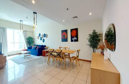 Apartment - 3 Bedrooms - 3 Bathrooms for rent in Sulafa Tower - Dubai Marina - Dubai