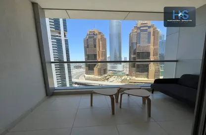 شقة - غرفة نوم - 2 حمامات للايجار في سكاي فيو - دبي مارينا - دبي