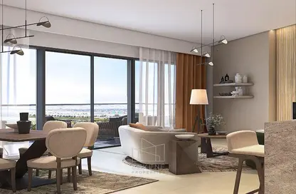 Living / Dining Room image for: Apartment - 1 Bedroom - 2 Bathrooms for sale in Golf Greens - DAMAC Hills - Dubai, Image 1