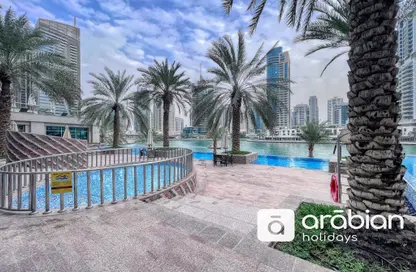Pool image for: Apartment - 2 Bedrooms - 3 Bathrooms for rent in Sanibel Tower - Park Island - Dubai Marina - Dubai, Image 1
