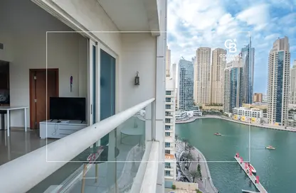 Balcony image for: Apartment - 1 Bedroom - 2 Bathrooms for sale in Marina View Tower A - Marina View - Dubai Marina - Dubai, Image 1