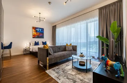 Living Room image for: Apartment - 1 Bathroom for rent in Madison Residency - Barsha Heights (Tecom) - Dubai, Image 1