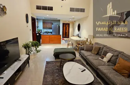 Apartment - 1 Bedroom - 2 Bathrooms for rent in Corniche Tower - Ajman Corniche Road - Ajman