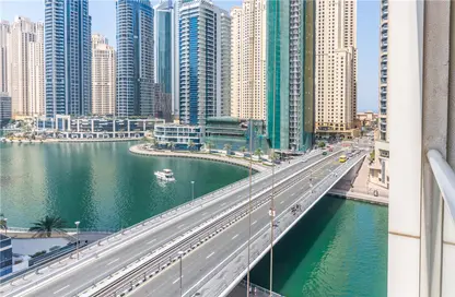 Apartment - 1 Bathroom for rent in Marina View Tower B - Marina View - Dubai Marina - Dubai