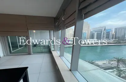 شقة - غرفة نوم - 2 حمامات للايجار في برج بانوراما - دبي مارينا - دبي