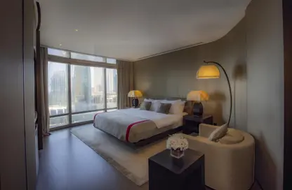 Room / Bedroom image for: Apartment - 1 Bedroom - 2 Bathrooms for rent in Armani Residence - Burj Khalifa Area - Downtown Dubai - Dubai, Image 1