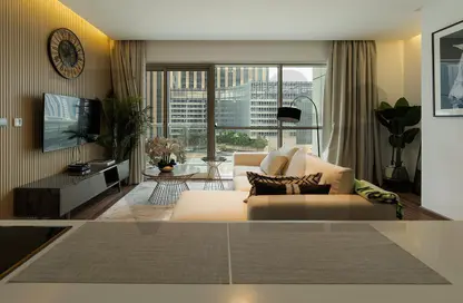 Living Room image for: Apartment - 1 Bedroom - 2 Bathrooms for rent in West Avenue Tower - Dubai Marina - Dubai, Image 1