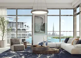 Living Room image for: Apartment - 2 Bedrooms - 2 Bathrooms for sale in The Cove Building 2 - The Cove - Dubai Creek Harbour (The Lagoons) - Dubai, Image 1