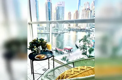 Apartment - 1 Bathroom for rent in Marina View Tower A - Marina View - Dubai Marina - Dubai