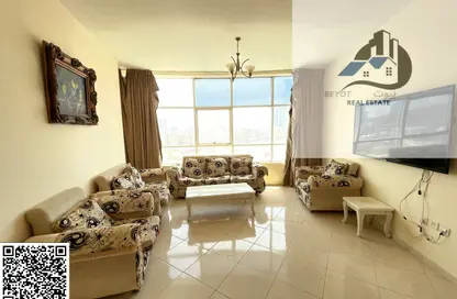 Apartment - 1 Bedroom - 2 Bathrooms for rent in Orient Tower 1 - Orient Towers - Al Bustan - Ajman