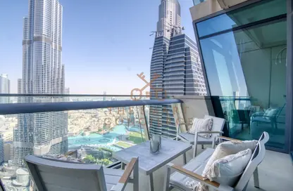 صورة لـ شرفة شقة - 3 غرف نوم - 4 حمامات للايجار في برج فيستا - برج فيستا - دبي وسط المدينة - دبي ، صورة رقم 1