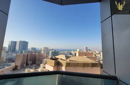 شقة - غرفة نوم - 2 حمامات للايجار في أورينت تاور 2 - أورينت تاور - البستان - عجمان