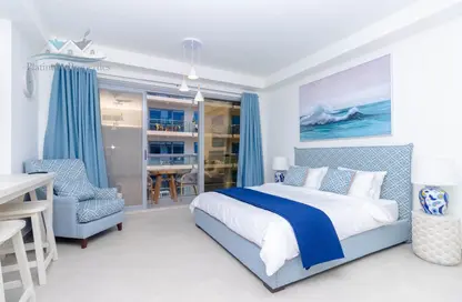 Room / Bedroom image for: Apartment - 1 Bathroom for sale in Pacific Bora Bora - Pacific - Al Marjan Island - Ras Al Khaimah, Image 1