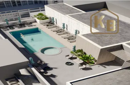 صورة لـ حوض سباحة شقة - 2 غرف نوم - 3 حمامات للبيع في الأمل تاور - مدينة دبي الرياضية - دبي ، صورة رقم 1