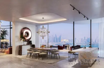 Living / Dining Room image for: Apartment - 2 Bedrooms - 2 Bathrooms for sale in SLS Residences the Palm - Palm Jumeirah - Dubai, Image 1